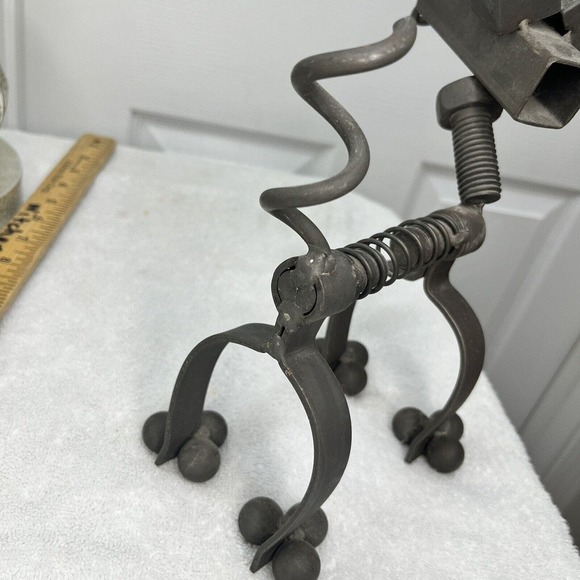 Chihuahua Dog  Metal Tool Parts Welding Nuts Bolts Sculpture Art Decor 11” Taco - Picture 10 of 15